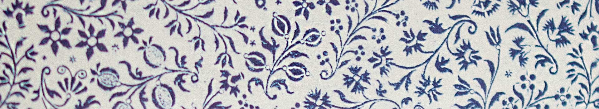 papel italiano de estampado de flores azules para forrar cajas decorativas by Agnes Bloom
