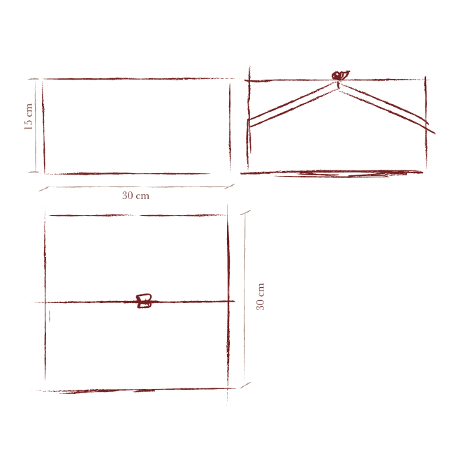 Costurero Celia, caja con doble fondo y divisiones para ordenar el material de costura